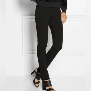 Derek Lam 10 Crosby Slim fit Pant Black Split back hem Womens 6 Modern Stretch